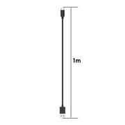 For Huawei Watch Ultimate Smart Watch Magnetic Charging Cable, Length: 1m, Style:Split Version(Black)