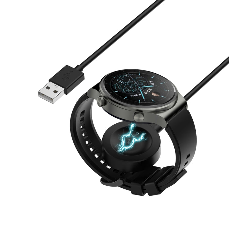 For Huawei Watch Ultimate Smart Watch Magnetic Charging Cable, Length: 1m, Style:Split Version(Black)