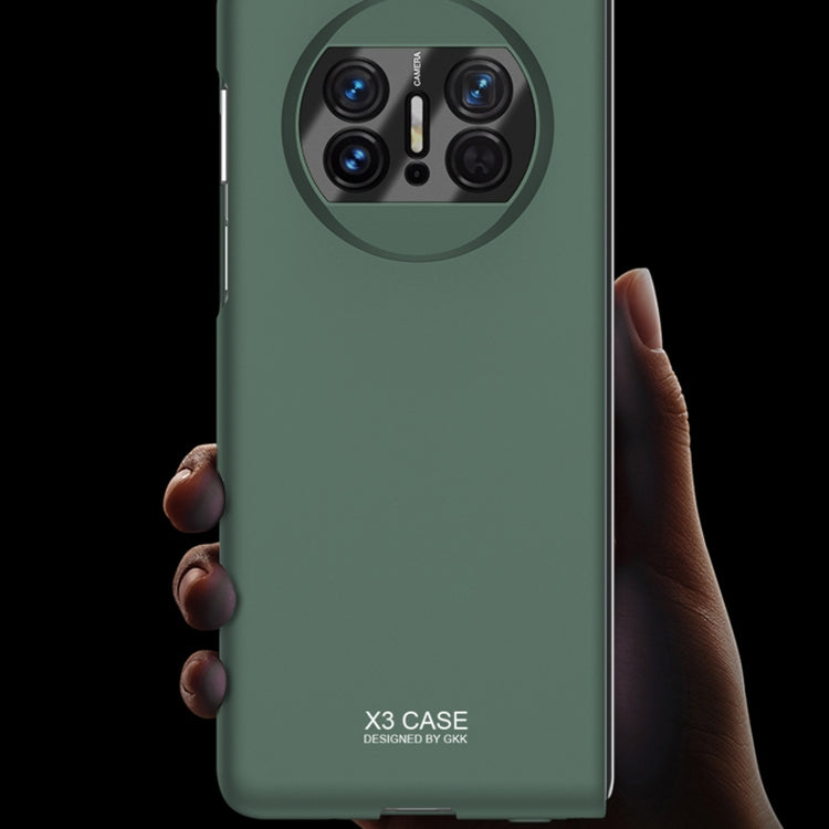 For Huawei Mate X3 GKK Peep-proof Integrated Ultra-thin Full Coverage Phone Flip Case(Silver)