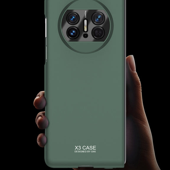 For Huawei Mate X3 GKK Peep-proof Integrated Ultra-thin Full Coverage Phone Flip Case(Black)