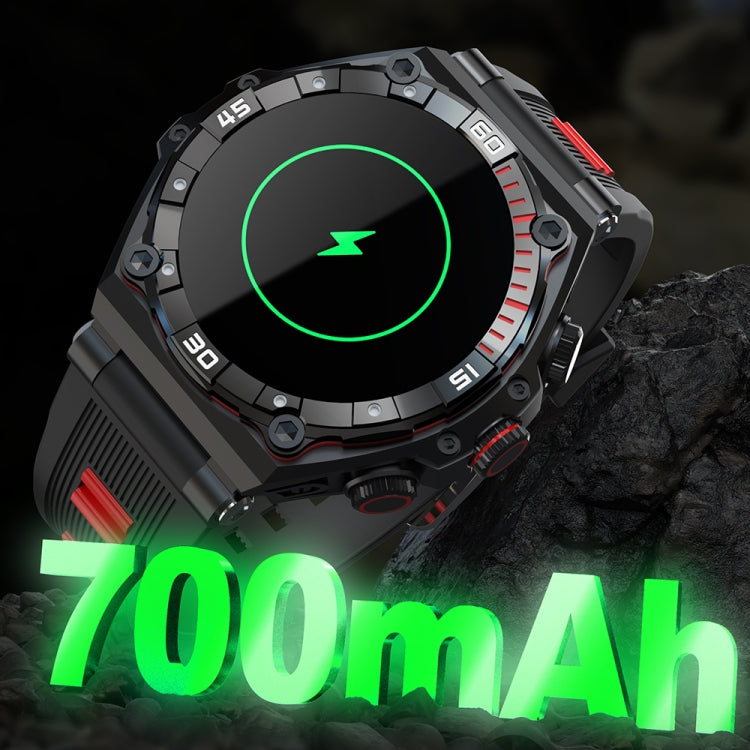 CT18 1.43 inch AMOLED Screen Smart Watch Supports Bluetooth Call/Blood Oxygen Detection(Red)