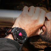 CT18 1.43 inch AMOLED Screen Smart Watch Supports Bluetooth Call/Blood Oxygen Detection(Red)