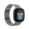 For Fitbit Versa 4 Milanese Magnetic Metal Weave Watchband, Small Size(Colorful) - Watch Bands by PMC TechLife | Online Shopping South Africa | PMC TechLife
