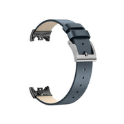 For Xiaomi Mi Band 8 Leather Replacement Watch Band(Midnight Blue)