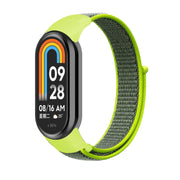 For Xiaomi Mi Band 8 Loop Nylon Replacement Watch Band(Bright Yellow)