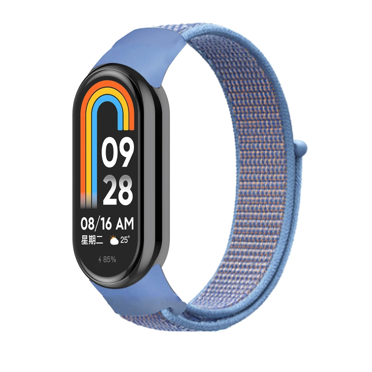 For Xiaomi Mi Band 8 Loop Nylon Replacement Watch Band(Blue)