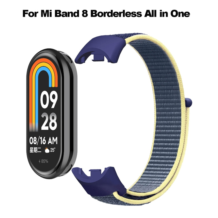 For Xiaomi Mi Band 8 Loop Nylon Replacement Watch Band(Blue)
