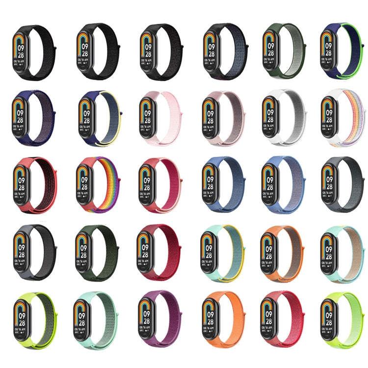 For Xiaomi Mi Band 8 Loop Nylon Replacement Watch Band(Blue)