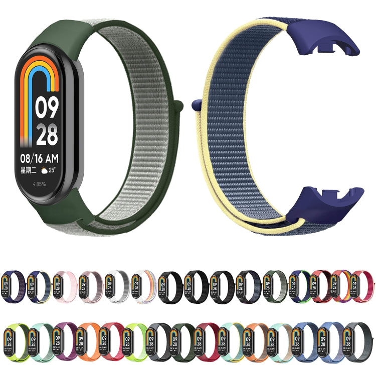 For Xiaomi Mi Band 8 Loop Nylon Replacement Watch Band(Blue)