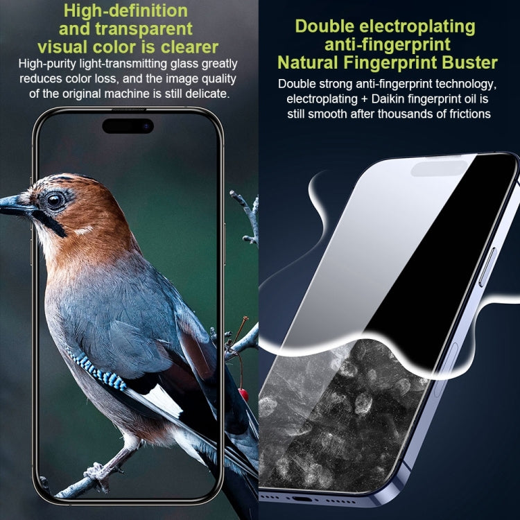 For iPhone 14 WK WTP-066 King Kong Vacha 9D Curved HD Tempered Glass Film(Black)