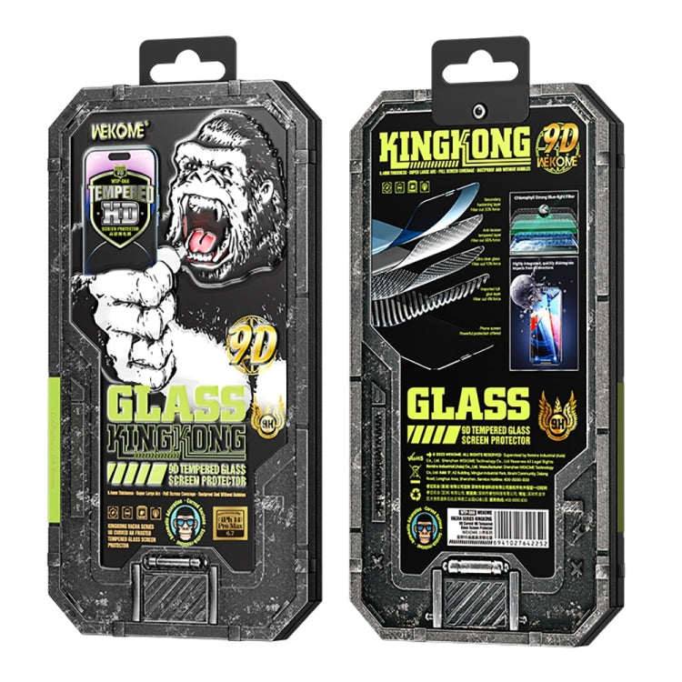 For iPhone 13 WK WTP-066 King Kong Vacha 9D Curved HD Tempered Glass Film(Black)