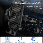 Yesido C84 360 Degree Rotating CD Port Car Phone Holder(Black)