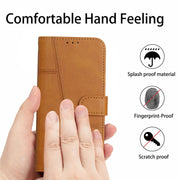 For Xiaomi Redmi Note 12 4G Global Stitching Calf Texture Buckle Leather Phone Case(Yellow)