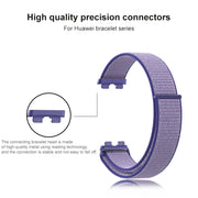 For Huawei Band 8 16mm Woven Nylon Loop Watch Band(Black)