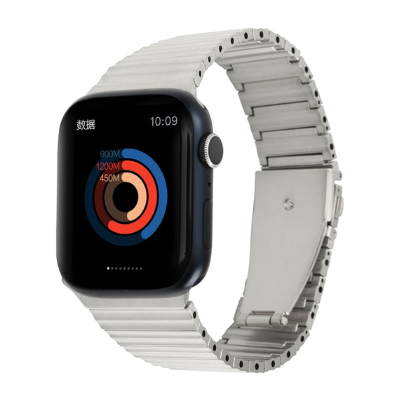 Ocean Metal Replacement Watch Band For Apple Watch 4 40mm(Silver)