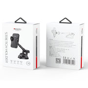 Yesido C40 Car Foldable 360 Degree Rotation Automatic Clip Phone Holder(Black)