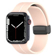 Two Color Folding Buckle Silicone Watch Band For Apple Watch SE 2022 44mm(Pink+White) -  by PMC TechLife | Online Shopping South Africa | PMC TechLife