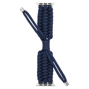 Stretch Plain Silicone Bean Watch Band For Apple Watch 5 40mm(Navy Blue)