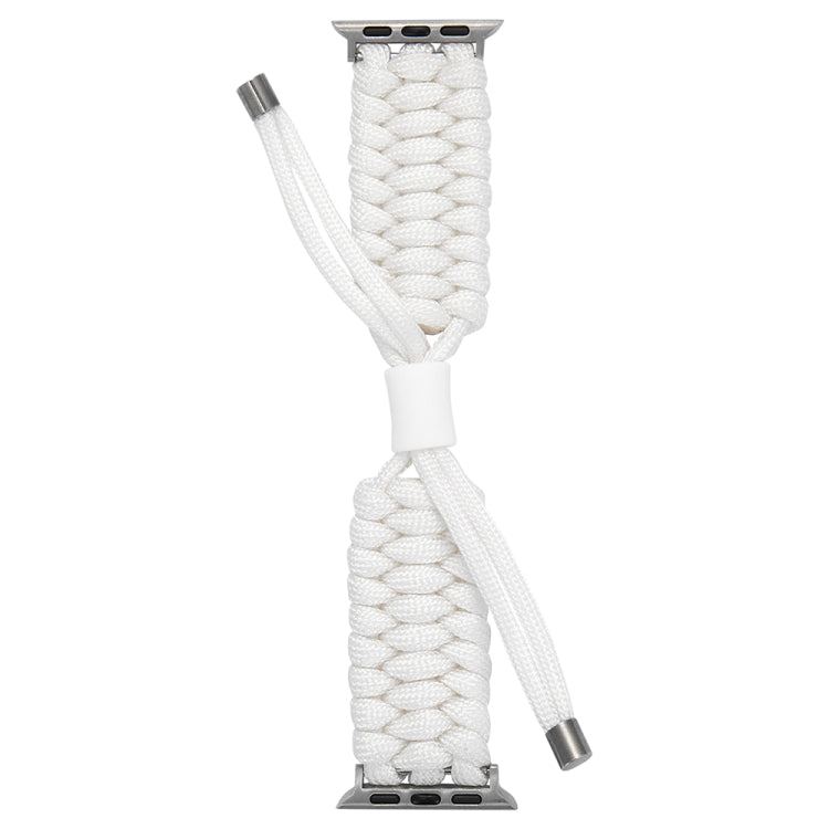 Stretch Plain Silicone Bean Watch Band For Apple Watch 4 44mm(White)