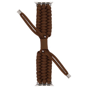 Stretch Plain Silicone Bean Watch Band For Apple Watch 4 44mm(Coffee Brown)