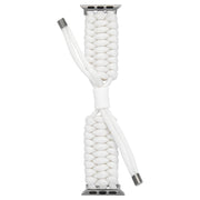 Stretch Plain Silicone Bean Watch Band For Apple Watch 2 38mm(White)