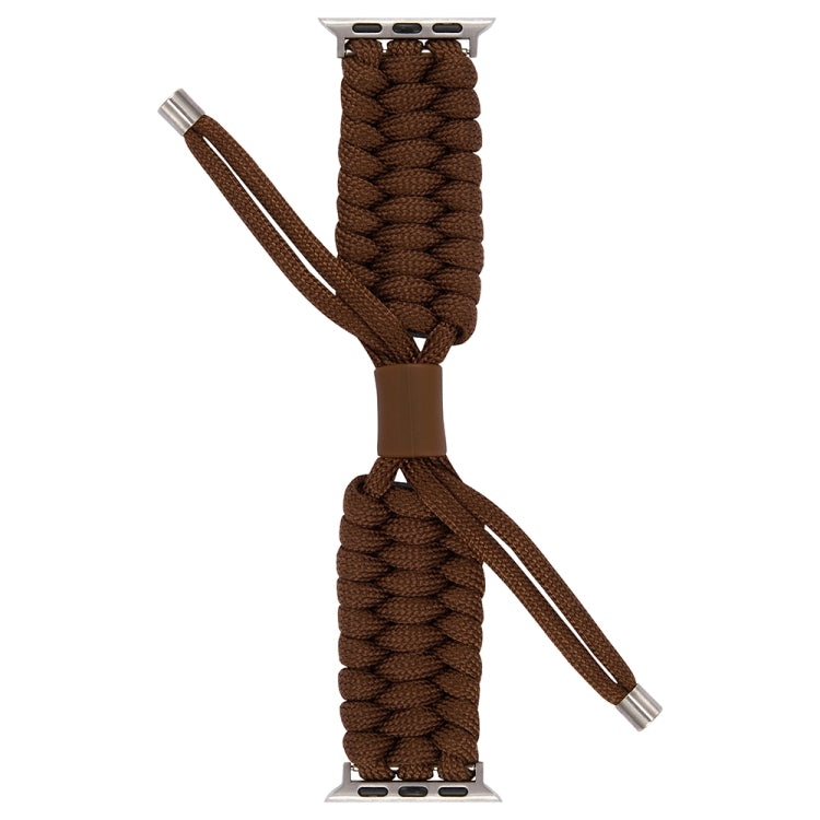 Stretch Plain Silicone Bean Watch Band For Apple Watch 2 38mm(Coffee Brown)