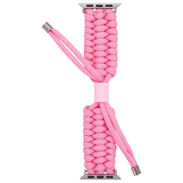 Stretch Plain Silicone Bean Watch Band For Apple Watch 38mm(Light Pink)