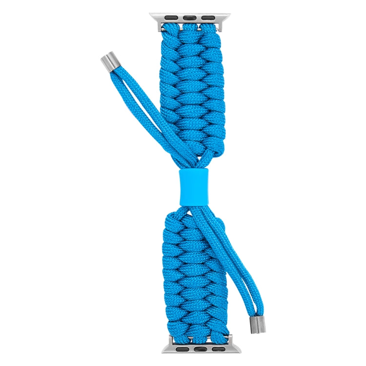 Stretch Plain Silicone Bean Watch Band For Apple Watch 38mm(Sky Blue)