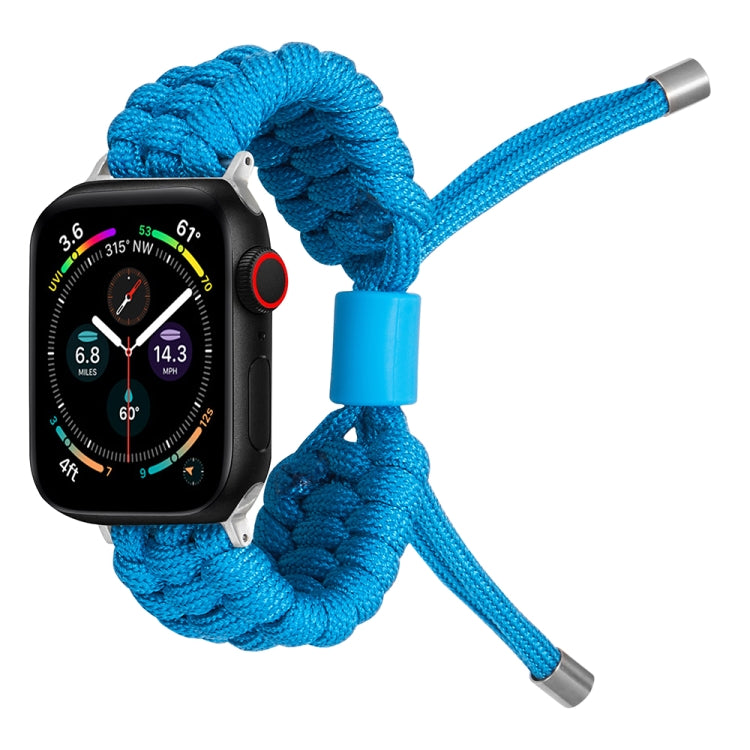 Stretch Plain Silicone Bean Watch Band For Apple Watch 42mm(Sky Blue)