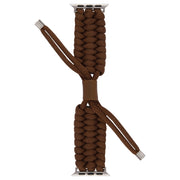Stretch Plain Silicone Bean Watch Band For Apple Watch SE 2023 44mm(Coffee Brown)