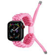 Stretch Plain Silicone Bean Watch Band For Apple Watch SE 2023 44mm(Light Pink) - Watch Bands by PMC TechLife | Online Shopping South Africa | PMC TechLife