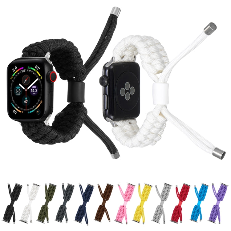 Stretch Plain Silicone Bean Watch Band For Apple Watch 4 44mm(Dark Grey)