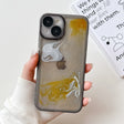 For iPhone 14 Oil Painting Electroplating TPU Phone Case(Grey) - iPhone 14 Cases by PMC TechLife | Online Shopping South Africa | PMC TechLife