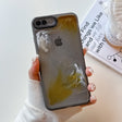 For iPhone 8 Plus / 7 Plus Oil Painting Electroplating TPU Phone Case(Grey) - More iPhone Cases by PMC TechLife | Online Shopping South Africa | PMC TechLife