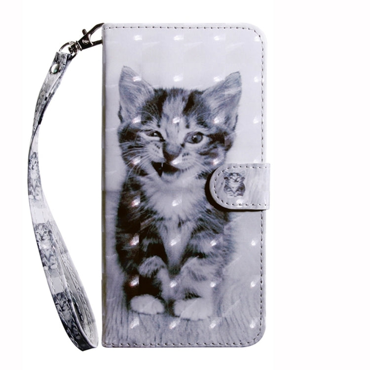 For Xiaomi Redmi Note 10 Pro 3D Painted Pattern Leather Phone Case(Smile Cat)