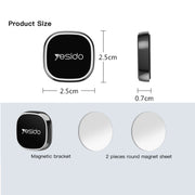 Yesido C81 Car Dashboard Mini Strong Magnetic Phone Holder(Silver)