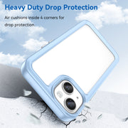 For iPhone 15 Plus Colorful Series Acrylic + TPU Phone Case(Blue)