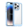 For iPhone 15 Pro Colorful Series Acrylic + TPU Phone Case(Blue) - iPhone 15 Pro Cases by PMC TechLife | Online Shopping South Africa | PMC TechLife