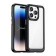 For iPhone 15 Pro Max Colorful Series Acrylic + TPU Phone Case(Black) - iPhone 15 Pro Max Cases by PMC TechLife | Online Shopping South Africa | PMC TechLife