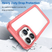 For iPhone 15 Pro Max Colorful Series Acrylic + TPU Phone Case(Red)