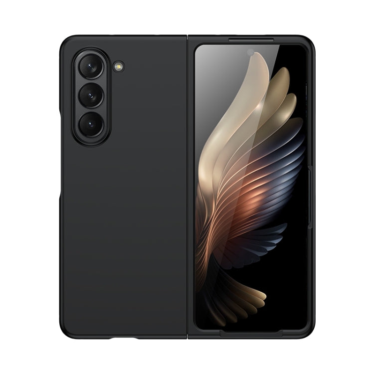 For Samsung Galaxy Z Fold5 Fuel Injection PC Skin Feel Phone Case(Black)