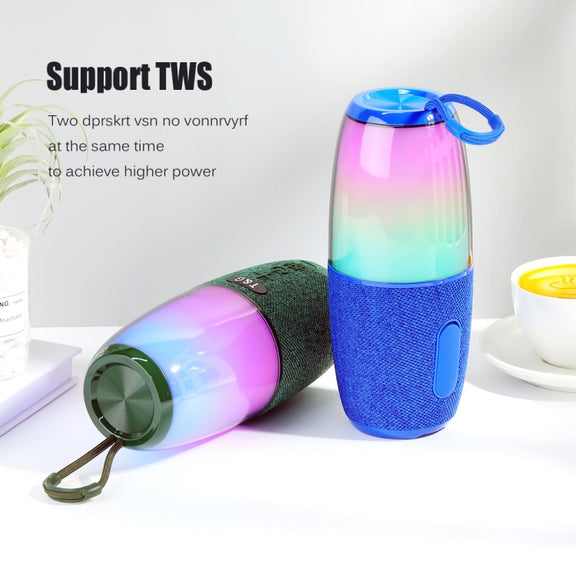 T&G TG644 5W High Power RGB Light Portable Bluetooth Speaker(Blue)