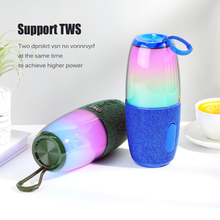 T&G TG644 5W High Power RGB Light Portable Bluetooth Speaker(Black)