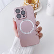 For iPhone 14 Magsafe Magnetic PC Shockproof Phone Case With Camera Lens(Rose Gold) - free shipping - PMC TechLife - Order now!