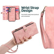 For Samsung Galaxy S20 FE Zipper Wallet Magnetic Detachable Leather Phone Case(Pink)