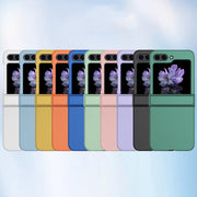 For Samsung Galaxy Z Flip5 Skin Feel PC Phone Case with Hinge(Black)