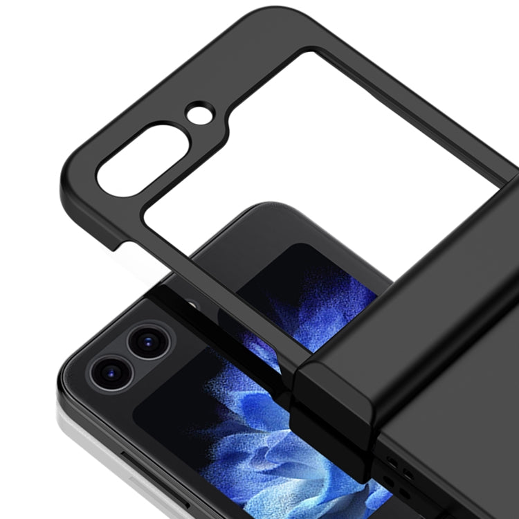 For Samsung Galaxy Z Flip5 Skin Feel PC Phone Case with Hinge(Black)