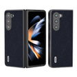 For Samsung Galaxy Z Fold5 ABEEL Cross Texture Genuine Leather Phone Case(Blue) - free shipping - PMC TechLife - Order now!
