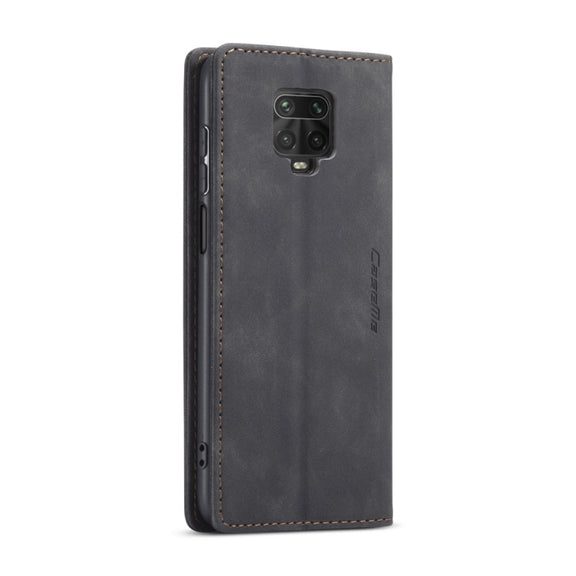 For Xiaomi Redmi Note 9 Pro/Note 9 Pro Max/Note 9s CaseMe 013 Multifunctional Horizontal Flip Leather Case, with Card Slot & Holder & Wallet(Black)