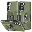 For Samsung Galaxy S23 5G Ring Holder Armor Hybrid Phone Case(Green) - free shipping - PMC TechLife - Order now!